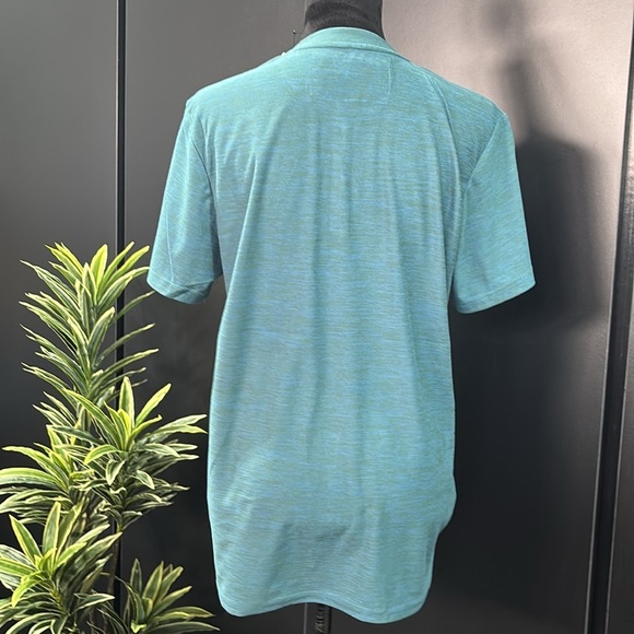 Tallwoods Quick Dry,soft touch,stretch,moisture wicking crewneck 2 button front - Picture 2 of 9